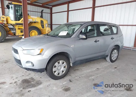 2010 Mitsubishi Outlander Es z USA, uszkodzony, nr VIN JA4AS2AWXAZ004027